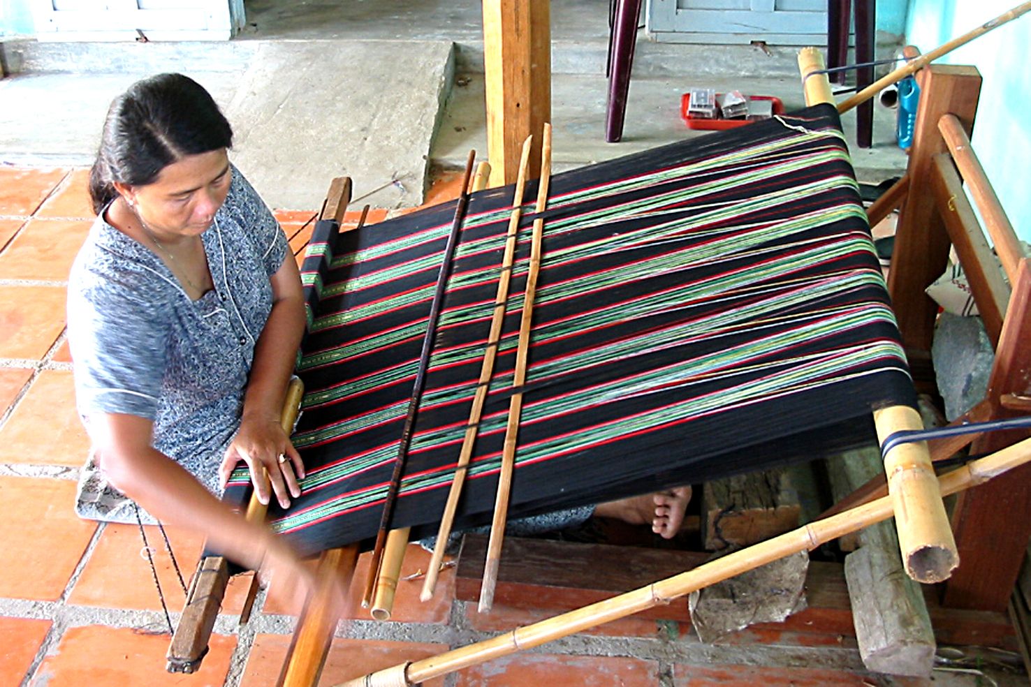 thổ cẩm châu phong