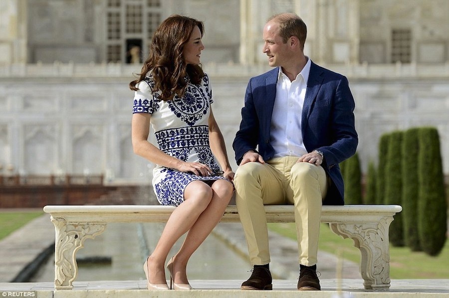 Khác với mẹ của mình, lần này Hoàng tử William đưa vợ đến đây để chuẩn bị kỷ niệm 5 năm ngày cưới vào ngày 29/4.
