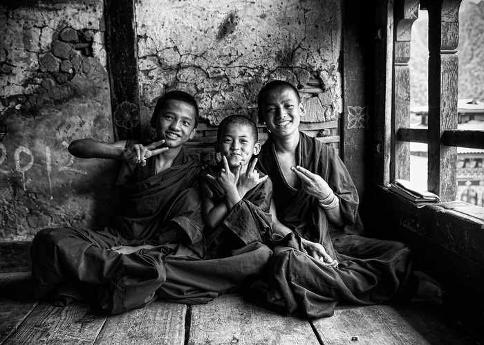 Nụ cười luôn trực trên môi những đứa trẻ nơi đây.